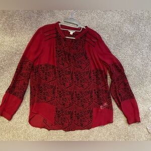 Lucky Brand Women’s Red Blouse